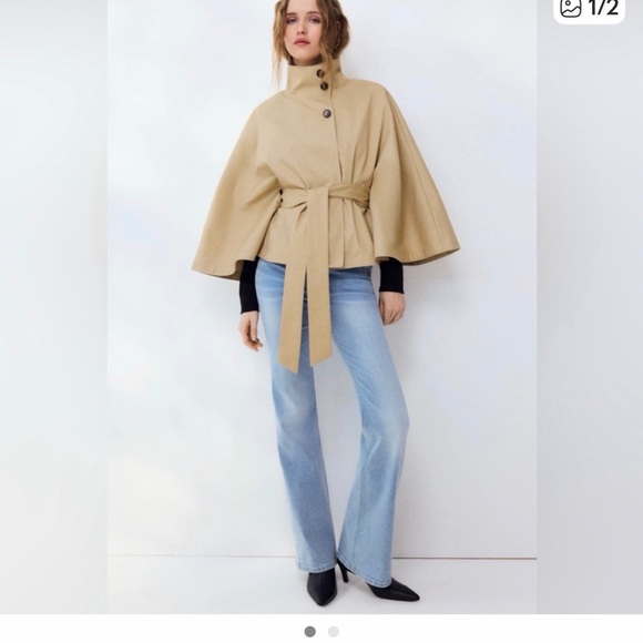 H&M Tan Cape Jacket